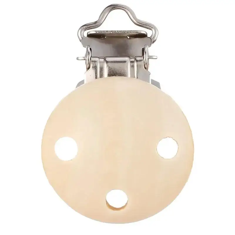 Praktische 5 Stück Baby-Schnuller-Clips, einfarbige Halter, niedliche Schnuller-Verschlüsse für Kleinkinder, Zubehör Image