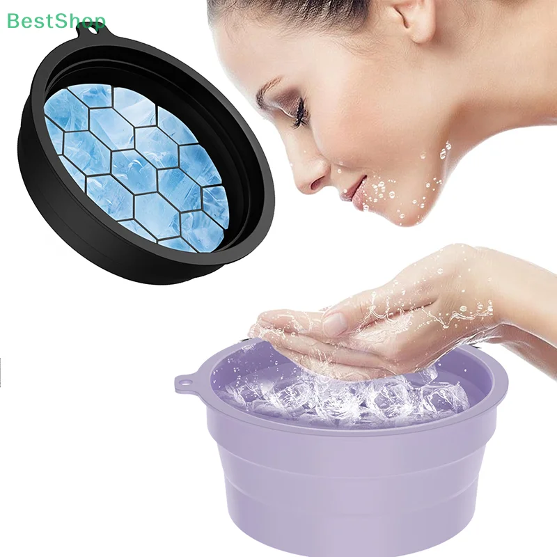    Faltbares Silikon-Eisbecken für Gesichtsbehandlungen zum Tauchen Image