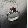 1 pc Vintage dornige Persönlichkeit Nachahmung Rubin Antik Silber Farbe Ring Frauen Männer Party tägliche Größe 6-10 geschlossene Ringe