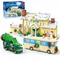 Set da costruzione per villaggio di neve e camper con luci a LED, casa delle vacanze di Natale 4 in 1 e regalo per camper del villaggio delle nevi delle vacanze di Natale