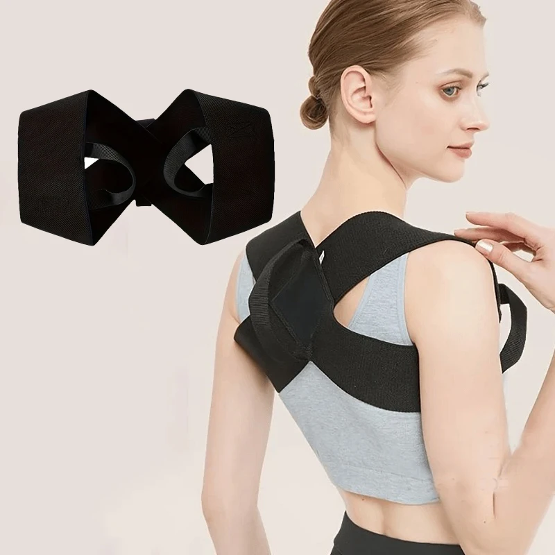 Korrektur der Rückenhaltung, Schlüsselbein-Wirbelsäule, Rückenstütze, Gürtel, verstellbar, für den oberen Rücken, Schulter, Lendenwirbelsäule, Haltungskorrektur, Körperformung Image