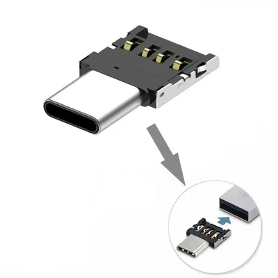1/5PCS Universal Type-C Micro USB to USB 2.0 OTG Adapter Connector for Cell Smartphone USB2.0 Type C Micro USB OTG Cable Adapter