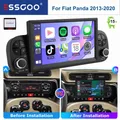 ESSGOO Display touch IPS Android 15 da 7 pollici per FIAT PANDA 2013-2020 autoradio multimediale GPS Navigazione CarPlay wireless Android AUTO WIFI SWC RDS Mirror link BT FM controllo vocale IA ASP