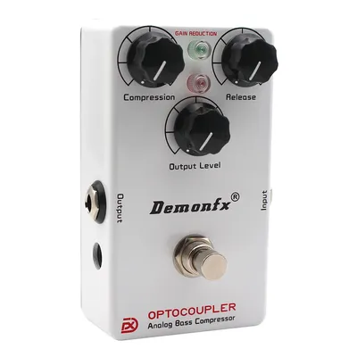 OPTOCOUPLER Analog Bass Compressor Bass Effect Pedal With True Bypass Based On OPTO COMPNew High quality Demonfx