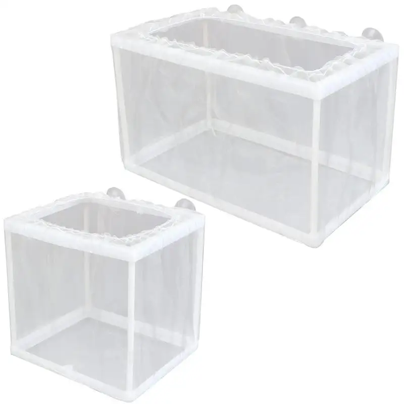 Züchter Box für Aquarium Fisch Inkubator Mesh Box Juvenile Fisch Trennung Net mit Saugnäpfen Aquarium Inkubator Mesh Box Image