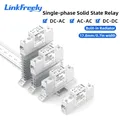 Modulo relè a stato solido sottile da 17,8 mm Dissipatore di calore integrato SSR DC-DC DC-AC AC-AC Guida DIN 40A Relè di controllo AC CC Design brevettato