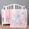 Crib Bedding Set for Boys Girls Nursery Bedding Soft Baby Bedding Crib Set 4Piece Crib Comforter Fitted Sheet Crib Skirt Blanket