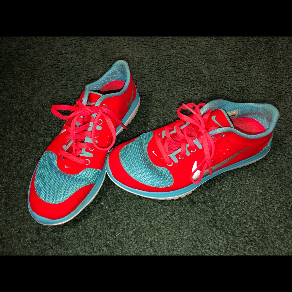 Nike Shoes | Women’s Nike Tennis Shoes Size 6.5 | Color: Blue/Pink | Size: 6.5