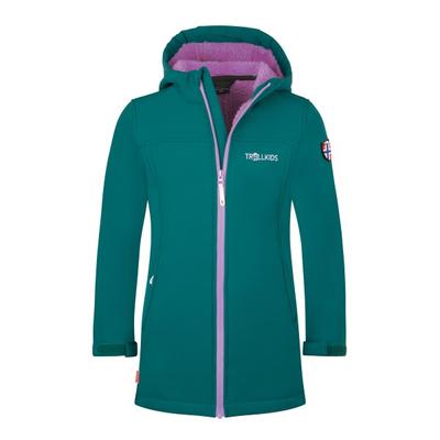 Trollkids - Girl's Kristiansand Coat - Softshelljacke Gr 128 türkis Image