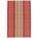 Red/White 30 x 0.25 in Area Rug - Dash and Albert Rugs Framboise Striped Hand-Woven Cotton Red/Beige Area Rug Cotton | 30 W x 0.25 D in | Wayfair
