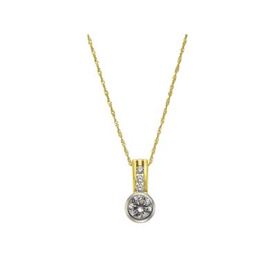 Celesta Gold Halskette 375/- Gelbgold 2farbig Zirkonia Image