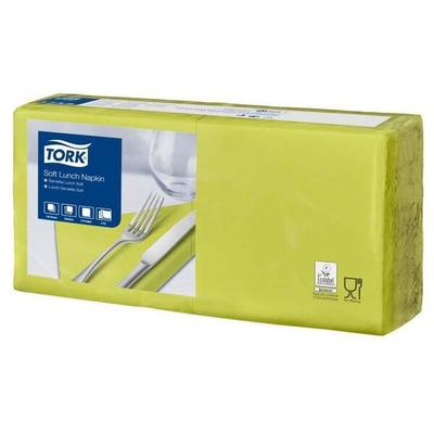 Tork Servietten Soft limone 3-lagig 150 Stück, 3.26x3.3 cm Image