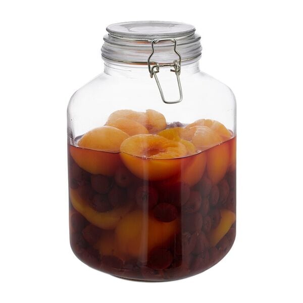 relaxdays Einmachglas 3 L weiß Image