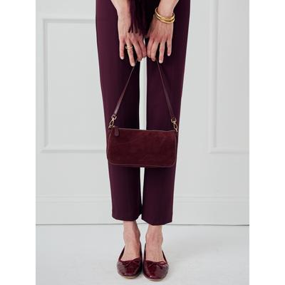 J.McLaughlin Women's Mel Suede Handbag Merlot