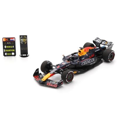 Red Bull Racing RB20 Nr. 1 2024 Formel-1-Fahrermeister 2024 – Max Verstappen – 1:43-Modell mit Brett Image