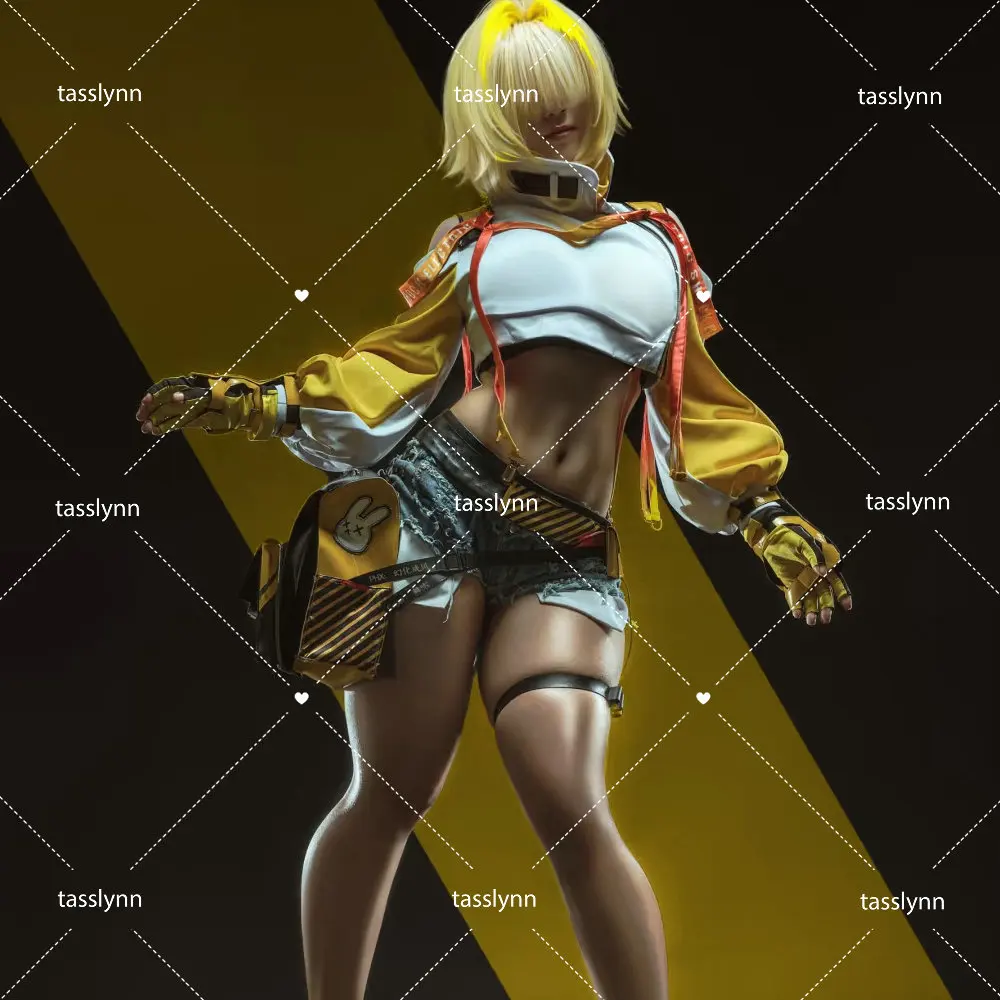 Die Göttin des Sieges Elegg Gelb Standard Outfit Halloween Kostüm Party Karneval Outfits Nikke Elegg Cosplay Kostüm Damen Image
