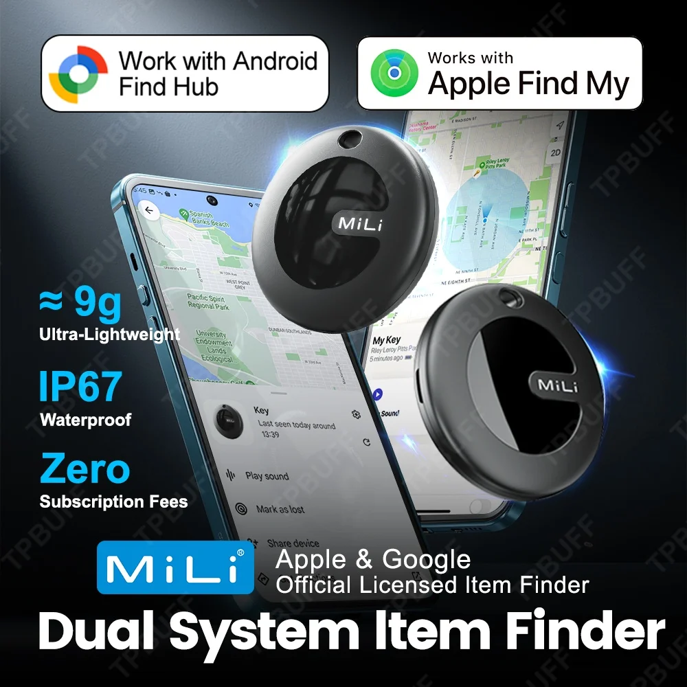 Google Airtag GPS-Tracker IOS Android Find My Device Tracker-Karte Smart Smart Electronics Unterhaltungselektronik Dual System Image