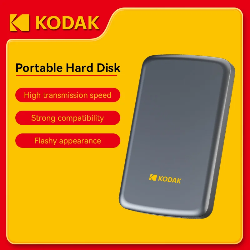 Kodak disque dur externe Portable 2.5 pouces PHDD 500GB/1TB USB 3.0 stockage pour PS5 Xbox PC Mac ordinateur de bureau MacBook