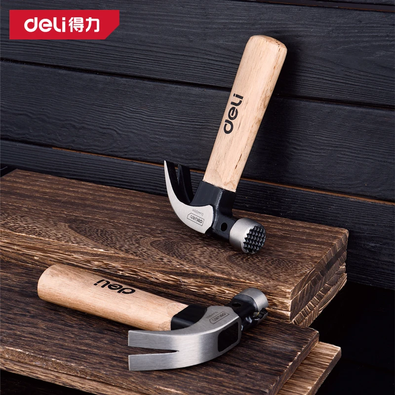 1 PCS Mini Holzgriff Klaue Hämmer Holzbearbeitung Tragbare Kleine Eisen Hammer Mehrzweck Nagel Hammer 10 unzen Entkernt oberfläche Werkzeug Image