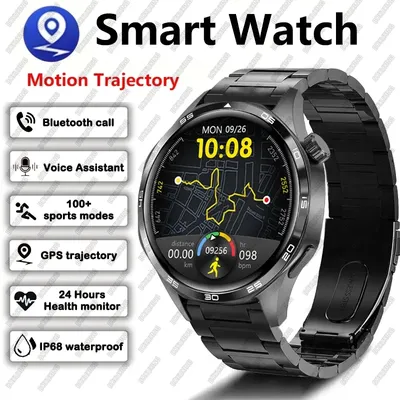 2025 Neue Herren-Smartwatch, 360 x 360 Bluetooth-Anruf, Smartwatch, AMOLED-Bildschirm, GPS-Smartwatches, NFC, wasserdichte Smartwatch für Herren
