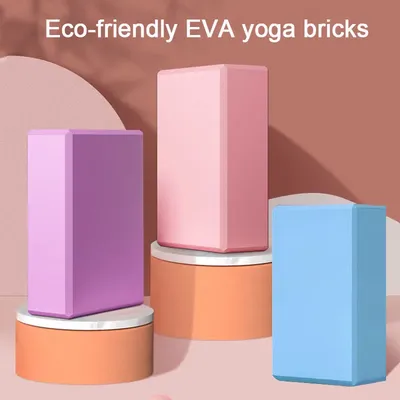 1PC Yoga Building Blocks Cubes Pilates Bricks Reinforcement Mats Exercise Home Sports Supplies Exercise Equipment Fitness EVA