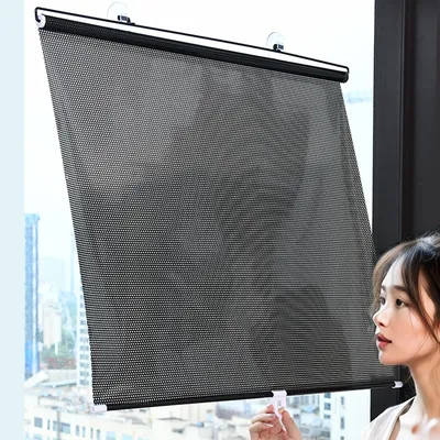 Sonnenschutz Rollos Fenster Bohren Vorhang Nacht Tag Home Decor Blind Saugnapf Vorhänge Bohrer Blackout Automatische Rollen