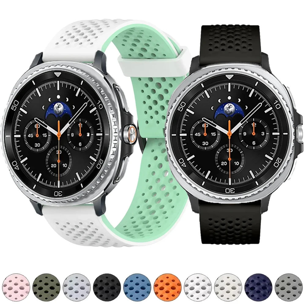Weiches Silikonarmband für Samsung Galaxy Watch Ultra 2025 47 mm/8 Classic 46 mm Sportuhrenarmband für Galaxy Watch 8 44 mm 40 mm Armband Image