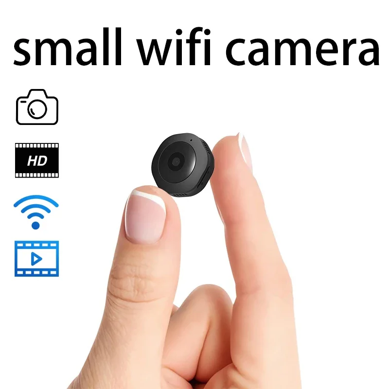 HD 1080P Mini-IP-Kamera, verdeckte kleine Nanny-Kamera, Video-Voice-Recorder, tragbare Sicherheits-CCTV-Kamera für den Innenbereich für Zuhause und Büro Image