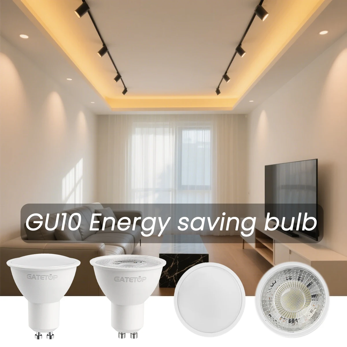 Energiesparendes LED-Spotlicht, GU10-Glühbirne, AC220V, Energiesparlampen, 3 W, 5 W, 7 W, 9 W, Beleuchtung kann die 30 W 50 W Halogenlampe ersetzen