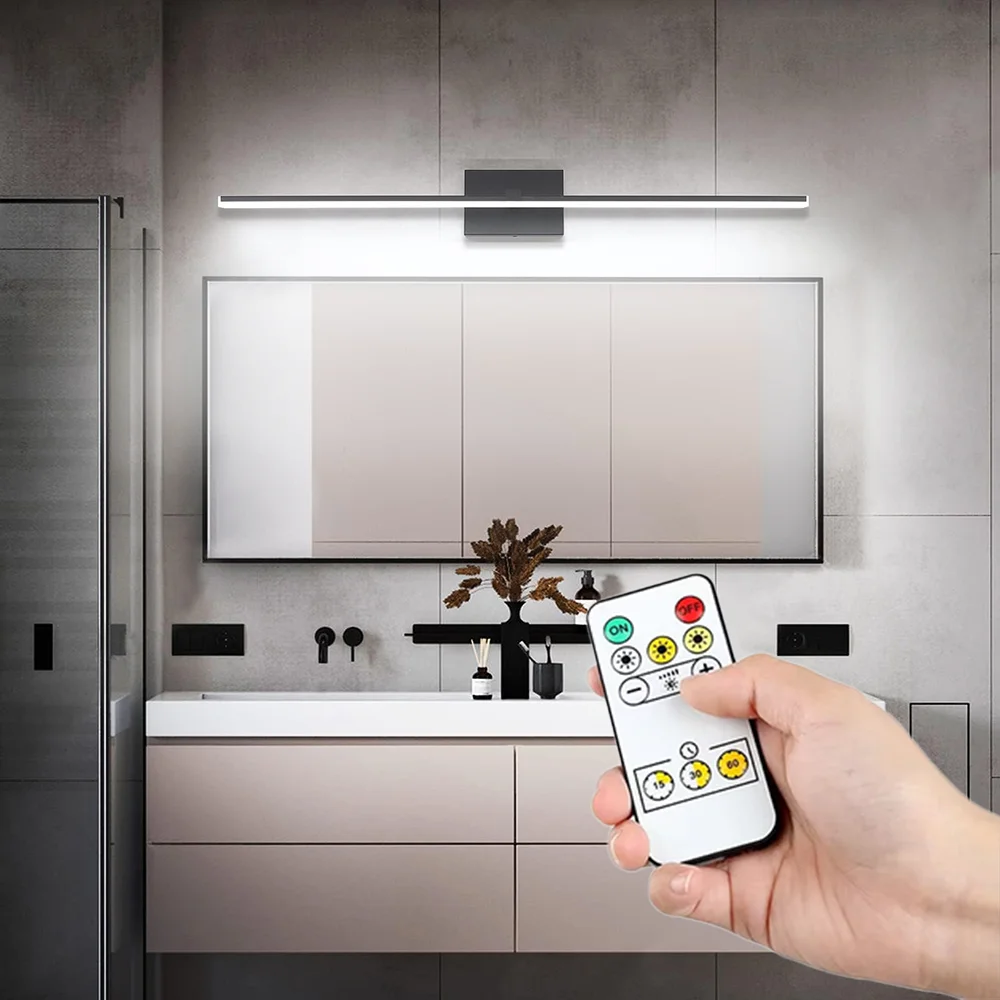Moderne LED Wand Lampe Für Studie Schlafzimmer Lade Wand Licht Mit Fernbedienung Badezimmer Spiegel Lampe Spiegel Beleuchtung Leuchte
