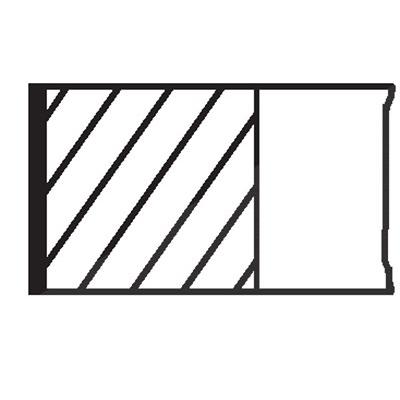 Mahle Kolbenringsatz [Hersteller-Nr. 00856N0] für Autobianchi, Fiat, Lada, Lancia Image