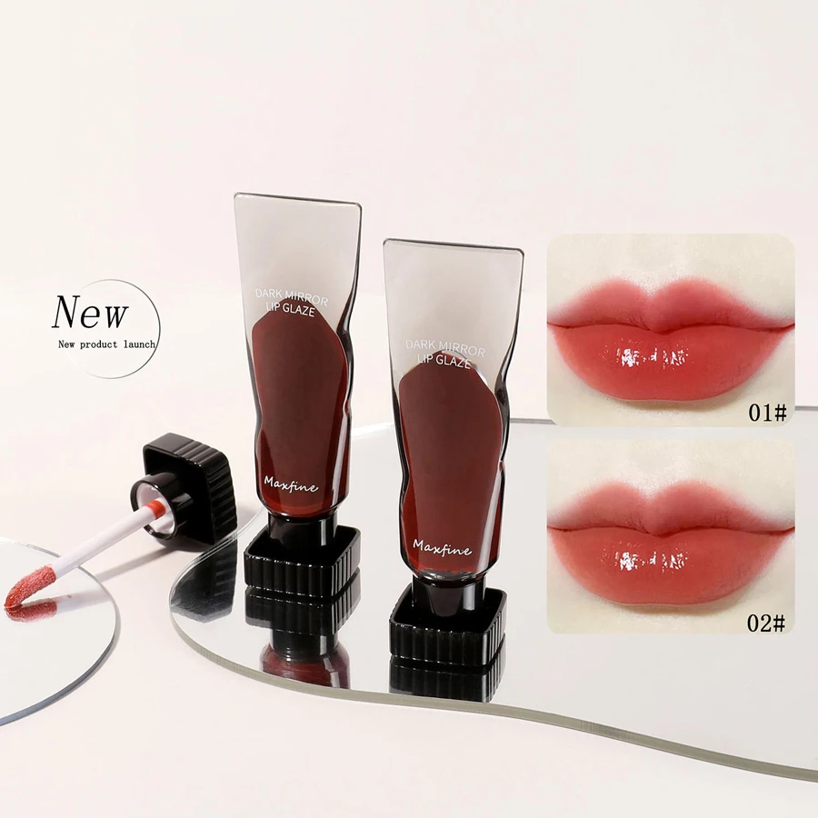 Aqua Mirror Lip Glaze, feuchtigkeitsspendend, nicht klebrig, leicht zu färben, schneller Film, langlebig, volle Lippen, ein Muss für Anfänger und Studenten Image