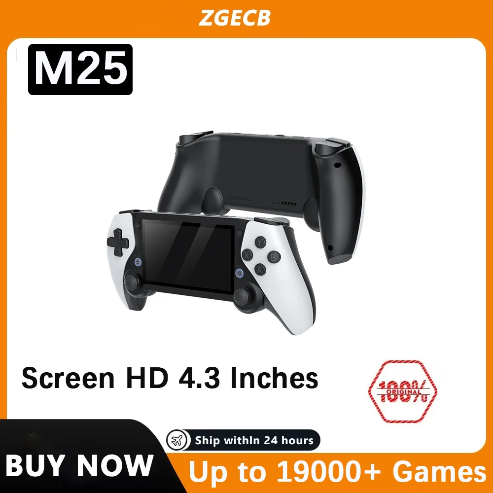 Nouveau jeu Portable 128G M25 4.3 écran HD 40000 jeux double console lecteur rétro jeu vidéo Portable pour psp ps1 n64 dreamcast