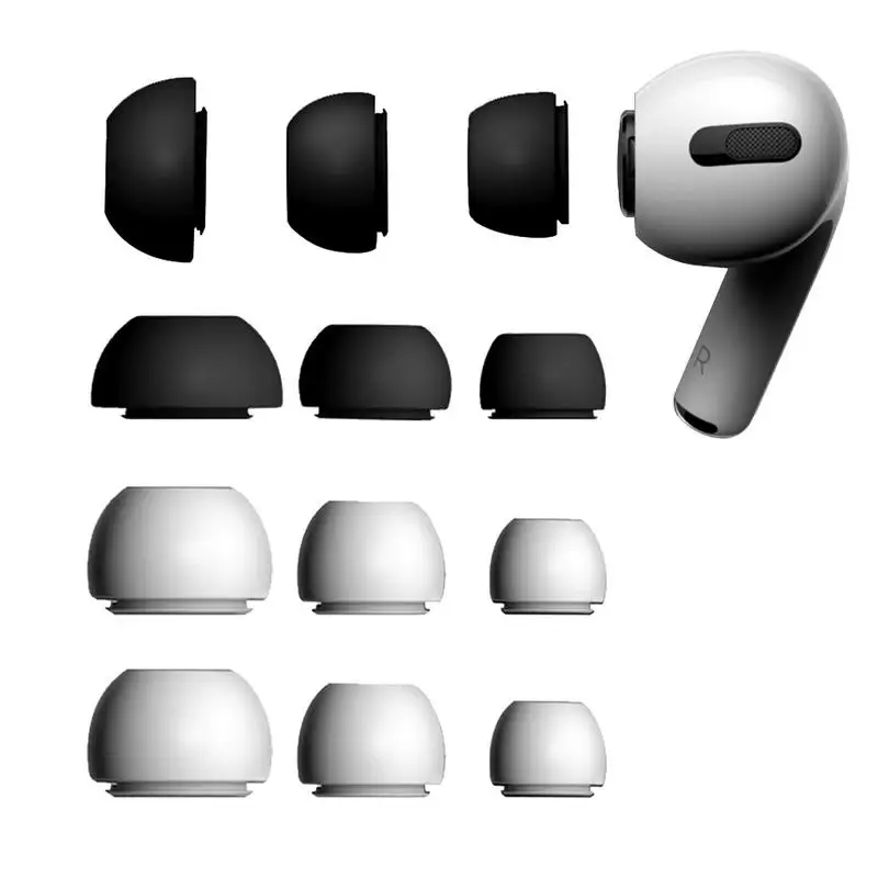 3 Paar Ohrhörer für AirPods Pro Pro 2 Drahtlose Bluetooth-Kopfhörer Silikon-Ersatz-Ohrstöpsel In-Ear-Ohrkappen für Airpods Pro 2 Image