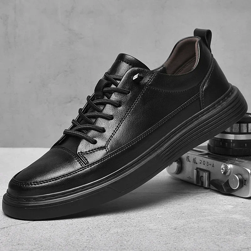 Klassische braune Freizeitschuhe aus echtem Leder, Herren-Joggingschuhe, Winter-warme Pelz-Oxford-Schuhe für Herren, große Größe: 36–47 Mokassin