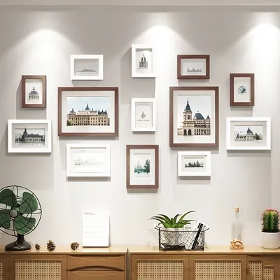 13pcs Wood Photo Frames for Wall Decoration items Home Office Festival Decoration Commemorative Gifts Picture Frame