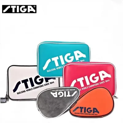 STIGA New Table Tennis Rackets Bag Double Layer Square Round Training Professional Balde Bat Paddle STIGA Racket Ping Pong Case
