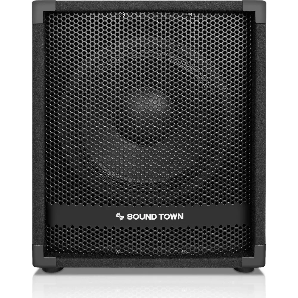 HOME-Series 1400 Watts 12” Powered PA DJ Subwoofer with Class-D Amplifiers, 3” Voice Coil (METIS-12SPW)camping