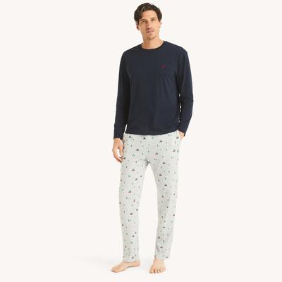 Nautica Men's Pajama Pant Set Stellar Blue Heather, XL