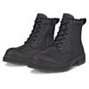 Schnürboots ECCO "GRAINER W", Damen, Gr. 35, schwarz, Leder, klassisch, Schuhe, Stiefelette, Winterboots, Blockabsatz, mit Schurwollfutter