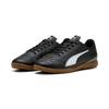 Fußballschuh PUMA "VITORIA II IT JR", Gr. 37, schwarz-weiß (puma schwarz, puma weiß), Synthetik, sportlich, Schuhe, für Halle und Straße
