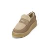 Loafer MARC O'POLO "mit flauschigem Teddyfutter", Damen, Gr. 42, grau (schwarz taupe), Obermaterial: 100% Leder (Rind), unifarben, Schuhe