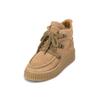 Stiefelette MARC O'POLO "mit markanter Rillen-Plateausohle", Damen, Gr. 36, light pure sand, Obermaterial: 100% Leder (Rind), unifarben, Schuhe