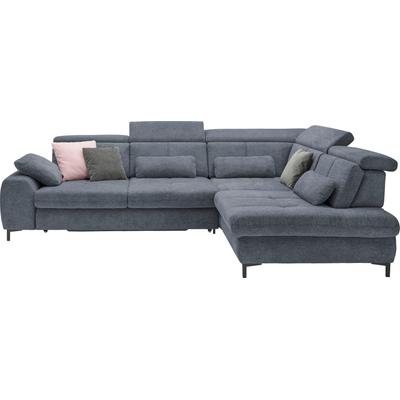 Ecksofa, famosa navy, SET ONE BY MUSTERRING, Sofas, B/H/T: 317cm x 86cm x 220cm, Flachgewebe, Armlehne links, Sitztiefenverstellung-ohne Kopfteilverstellung-Ohne Bettfunktion-Ohne Schubkasten, 100% Polyester, Kaltschaumpolsterung, Flachgewebe, whlw.... Image