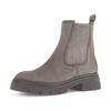 Chelseaboots GABOR, Damen, Gr. 42, grau (taupe), Veloursleder, Elastischer Einsatz, unifarben, modisch, Schuhe, Blockabsatz, Businessschuh mit Best Fitting-Ausstattung