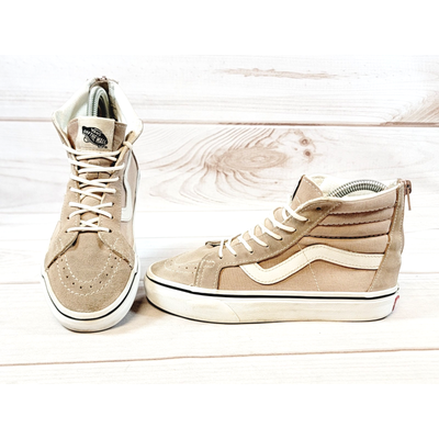 Vans Shoes | Vans Sk8 Hi Reissue Zip Dx V Tan Skating Shoes Unisex Sz Mens 3.5 Womens 5 | Color: Brown | Size: 5