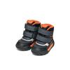 Winterboots GEOX "B TREKKYUP BOY B ABX", Kinder, Gr. 25, blau (navy, orange), Lederimitat, Textil, sportlich, Schuhe, Winterstiefel mit Warmfutter, Größenschablone zum Download