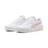 Sneaker PUMA "CARINA 3.0 SPACE BELLE JR", Gr. 36, puma weiß, pinkscape, Synthetik, sportlich, Schuhe