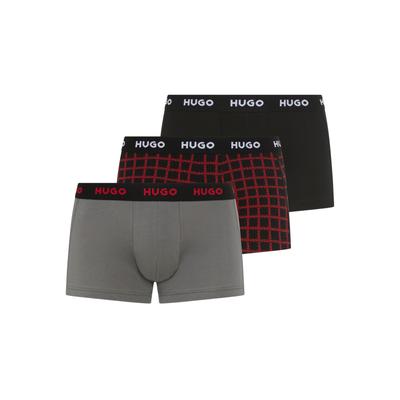 Trunk HUGO UNDERWEAR "TRUNK TRIPLET DESIGN", Herren, Gr. XXL (56), open miscellaneous 961, Jersey, Obermaterial: 95% Baumwolle, 5% Elasthan, eng, Unterhosen, mit Logobund Image