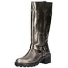 Stiefel LAZAMANI "Lazamani Stiefel Leder", Damen, Gr. 40, pewter, Leder, casual, Schuhe
